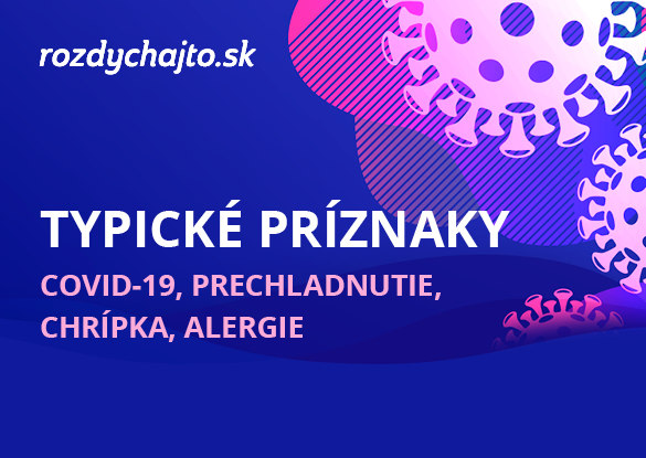 Typické príznaky COVID-19*, prechladnutie, chrípka, alergie